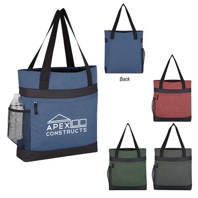 Portable Zippered Tote Bag