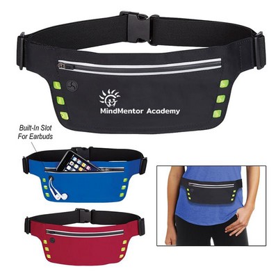 Safety Strip-Accented Belt Bag