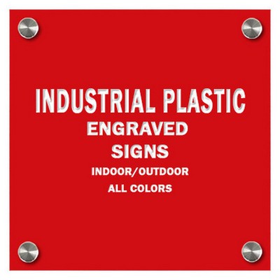 Custom Industrial Plastic Signage-Up to 20 sq.in.