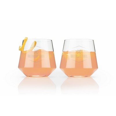 Angled Crystal Cocktail Tumblers by Viski®