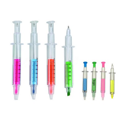 Syringe Shape Highlighter Syringe Shape Pen