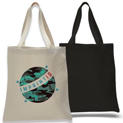 12 Oz. Heavyweight Canvas Tote Bag w/Zipper (15" x 16")