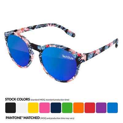 Vicky Mirror Sunglasses w/ full color full frame sublimation wrap