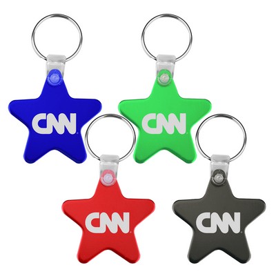 Metal Star Shaped Key Tag