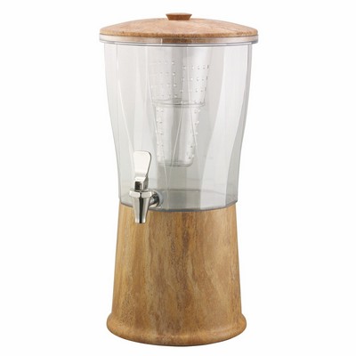 Elite Hydro-Dipped Cold Beverage Dispenser (Travertine Marble Brown)