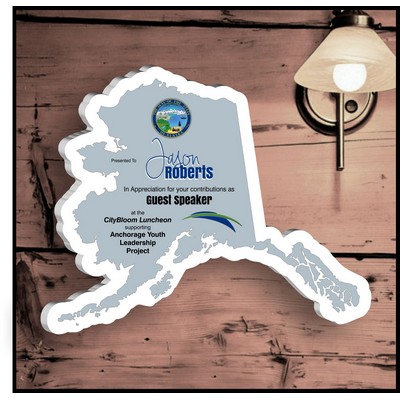 10" Alaska White Acrylic Plaque