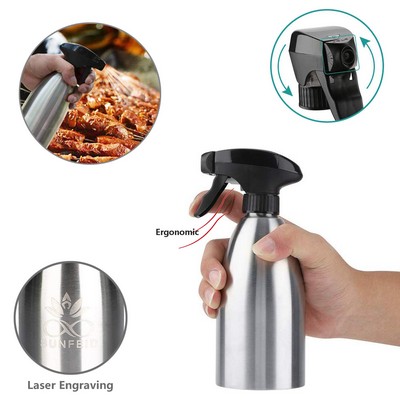 Trigger Activated Oil Sprayer Bottle Dispenser- 17 Oz