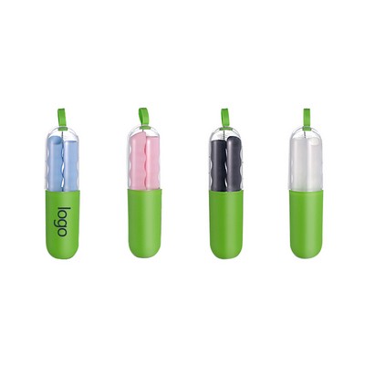 Promotional Silicone Reusable Straw Kit