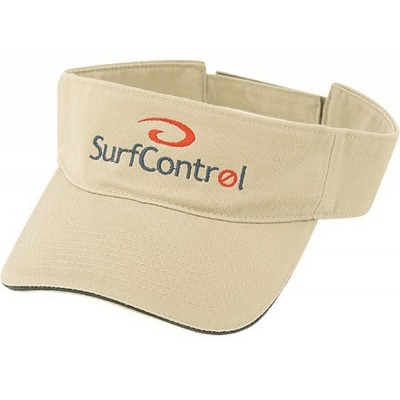 Pro Style Deluxe Cotton Twill Visor w/Sandwich Bill