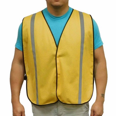 Economy Yellow Gold Mesh Safety Vest