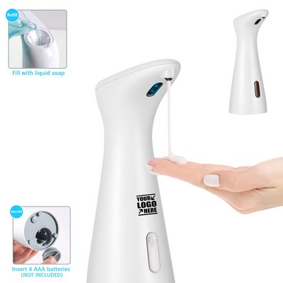 White Auto Touchless Sanitizer Dispenser