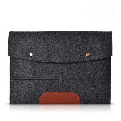 13" Two Layers Laptop Felt Sleeve