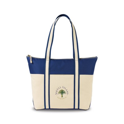 Nantucket Cotton Boat Bag - Navy