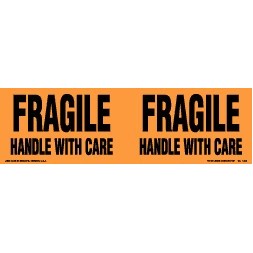 Fragile Matte Paper Labels - 3" x 10"