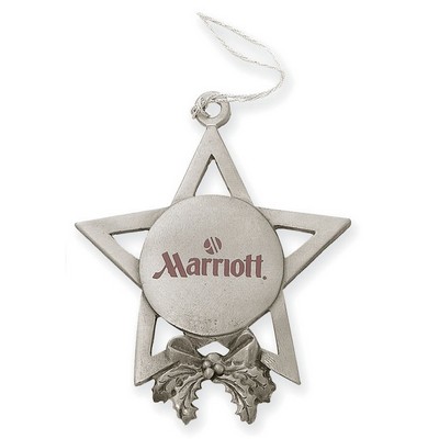 Star Pewter Finish Ornament