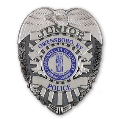 Junior Police Stock Badge w/ Eagle