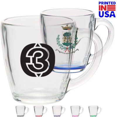 15.5 Oz. Tapered Glass Coffee Mugs w/Custom Imprint Cups