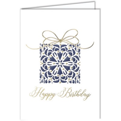 Navy Birthday Present Card