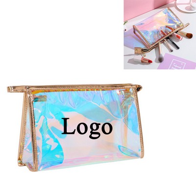 Laser Transparent Makeup Bag With Zipper