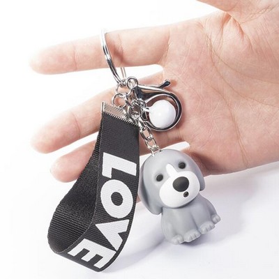 Dog LED Sound Keychain