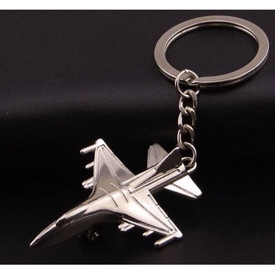 Metal Fighter Airplane Keychain