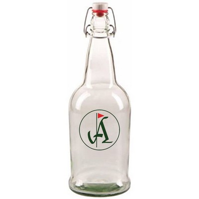 32 oz Clear Flip-Top EZ Cap Bottle