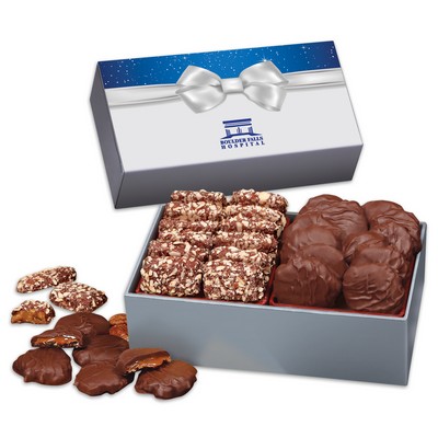 Bow Gift Box w/Toffee & Pecan Clusters