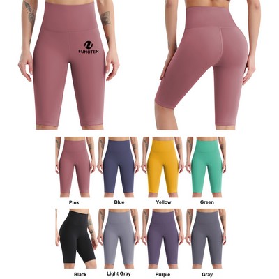 Women's Fitness High Waist Yoga Shorts Sports Tights Short Pants