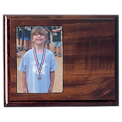 7" x 9" - Cherry Wood Finish Plaques With Plate