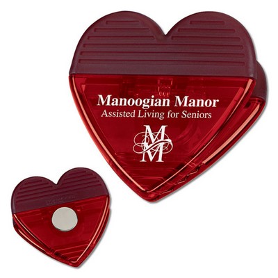 Heart Shape Magnetic Memo Clip