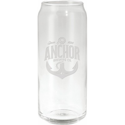 16 Oz. Etched Tall Boy Glass