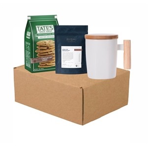 Tea Gift Kit With Rishi Tea, Ceramic Mug And Cookies