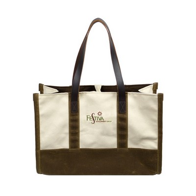 Fashion Tote (Natural Canvas/Waxed Trim)