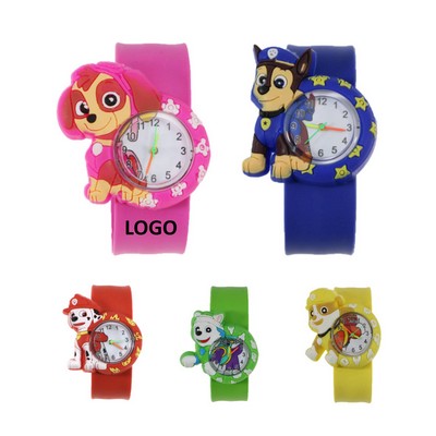 Puppy Shaped Silicone Slap Watch Wristband