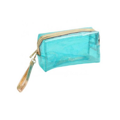 Transparent Zippered Candy color Makeup Bag