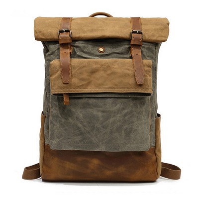 Vintage Canvas Backpack For Men