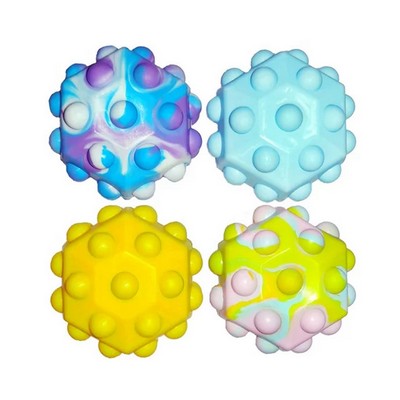 Colorful Silicone Bubble Ball Decompression Fidget Toy