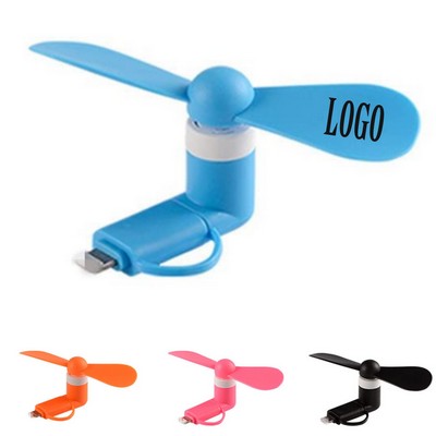 Mobile Phone Mini Data Cable Fan