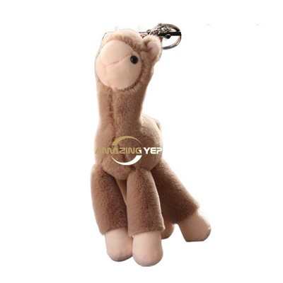 8" Keychain Squishmallow Plush Key Tag - Alpaca