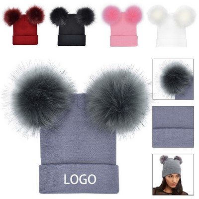 Double Pom Beanie