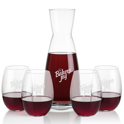 Winchester Carafe & 4 Carlita Stemless