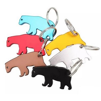 Polar Bear Bottle Opener Keychain