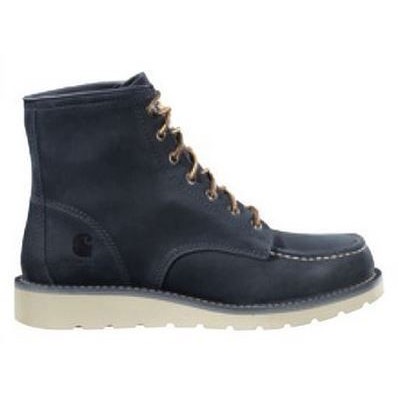 6" Carhartt® Women's Navy Moc Toe Wedge Boot