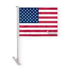 12"X16" ePoly USA 1ply Economy Car Flag In