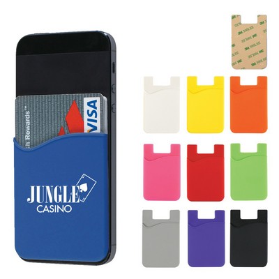 Adhesive Mobile Phone Silicone Card Holder