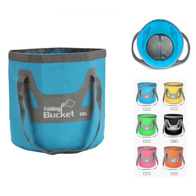 5.2 Gallon Waterproof Water Bags Folding Bucket