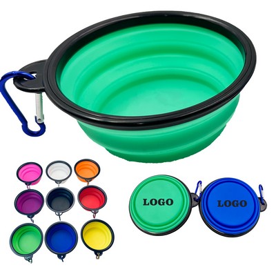 12oz Collapsible Pet Bowl with Carabiner