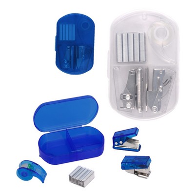 Hole Punch, Stapler & Tape Case Set