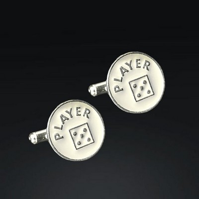 Enamel "PLAYER" Cufflinks