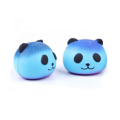 Slow Rebound Blue Panda Head Stress Reliever